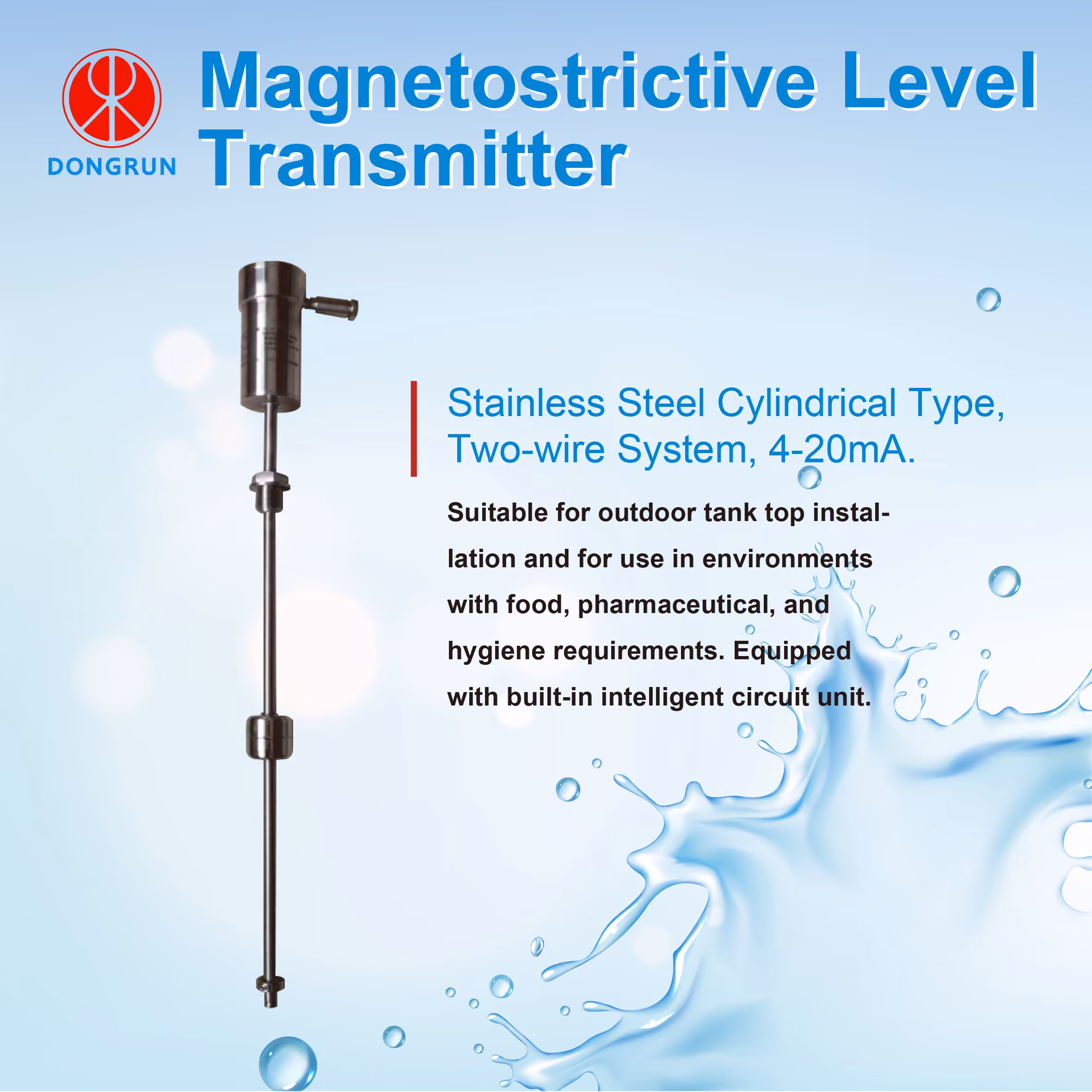 DRCM-99 Series Magnetostrictive Level Transmitter丨High precision丨 multiple parameters - Image 6
