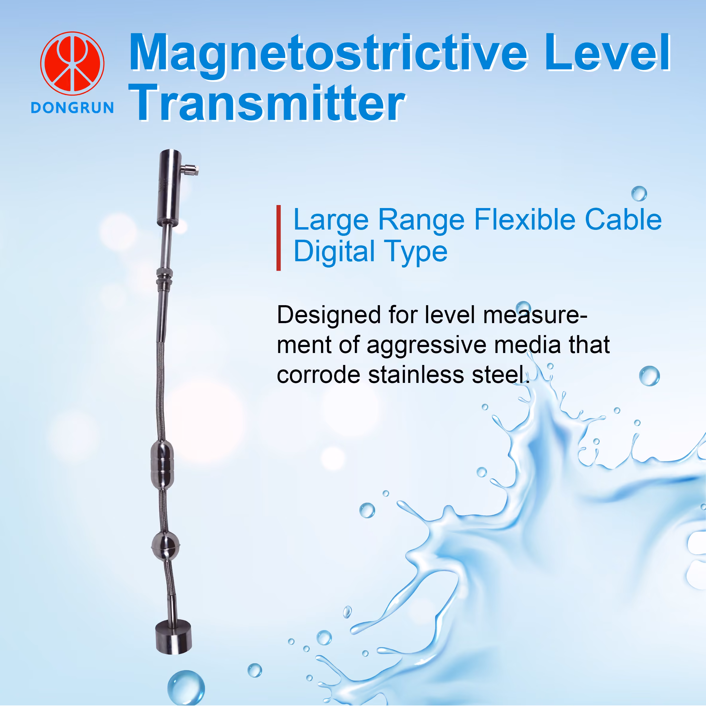 DRCM-99 Series Magnetostrictive Level Transmitter丨High precision丨 multiple parameters - Image 2