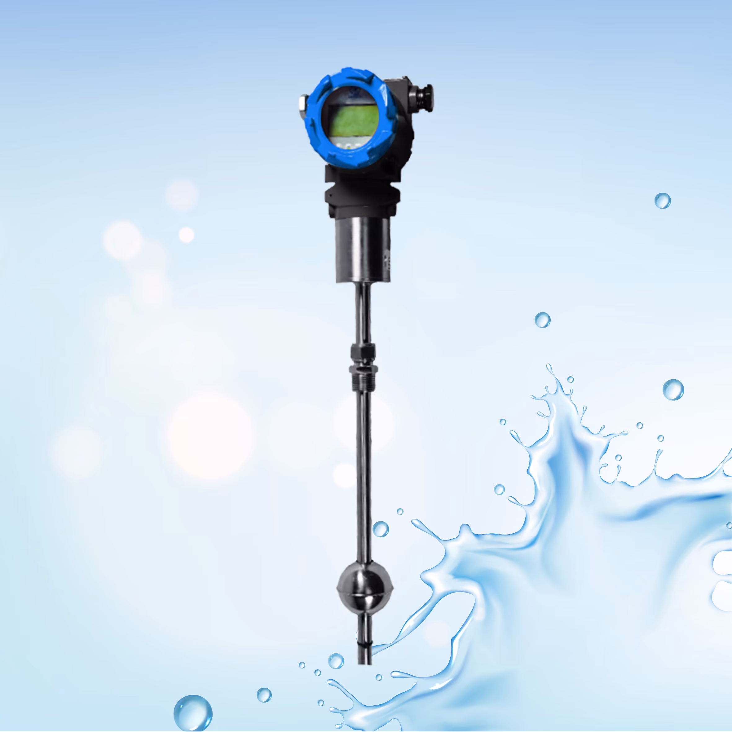 Magnetic expansion liquid level gauge,Industrial use of liquid measuring devices