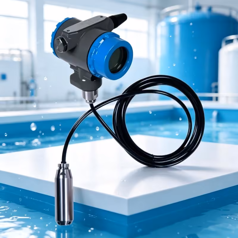 IP68 Submersible Water Level Sensor 4-20mA 0-200m for Deep Well Water Tank Dam Borehole Hydrostatic Level Transmitter