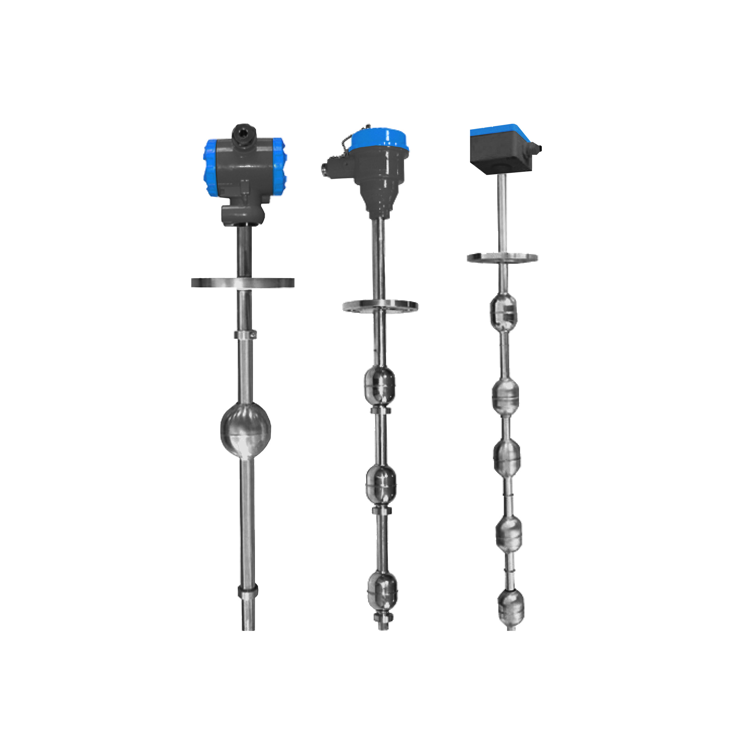 1. float level switch 2. magnetic float 
3. reed switch 
4. sensor tube 
5. contact switching signal
6. open or sealed vessels liquid level control and alarm 