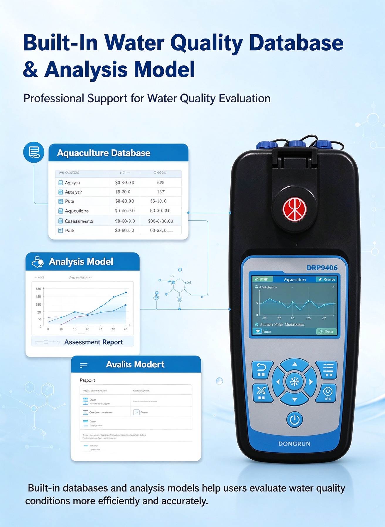 Built-In Water Quality Database & Analysis Model
